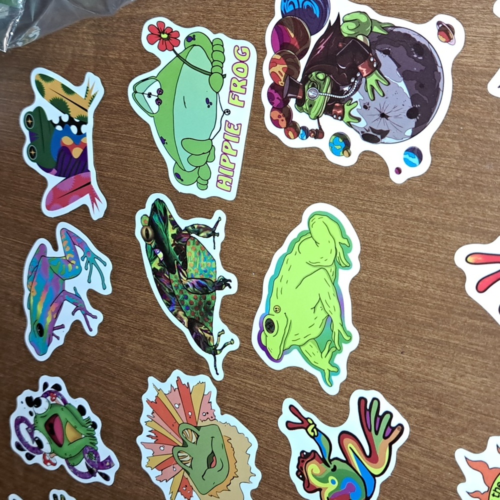 Colorful Frog Sticker Set 50 Ct - Picture 5 of 10
